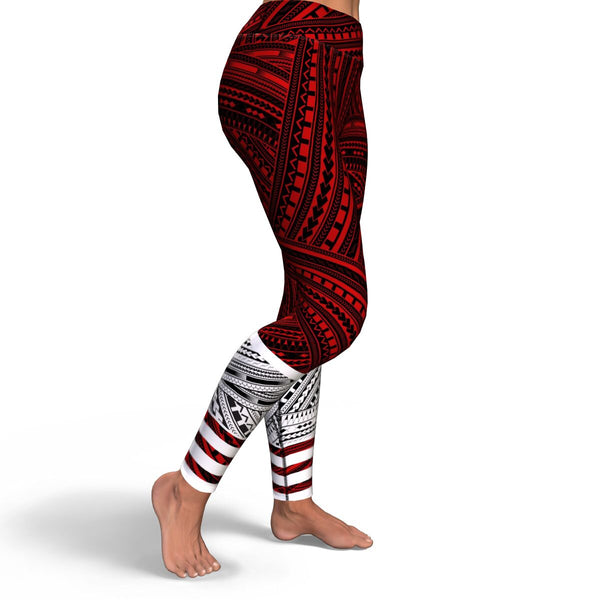 Polynesian Design 00265 High Waist Leggings-Yoga Leggings - AOP-Atikapu