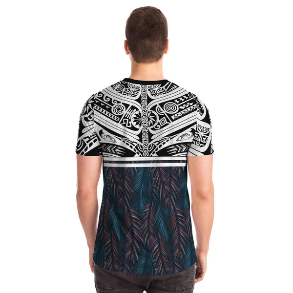 Polynesian Leaves Pocket T-shirts 3-Pocket T-shirt-Atikapu