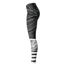 Polynesian Design Leggings Atikapu Grey-Leggings - AOP-Atikapu