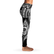 Mix Polynesian Design Leggings 1-Leggings - AOP-Atikapu