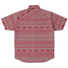 Polynesian Pattern Collar Shirt Atikapu 00296-Short Sleeve Button Down Shirt - AOP-Atikapu