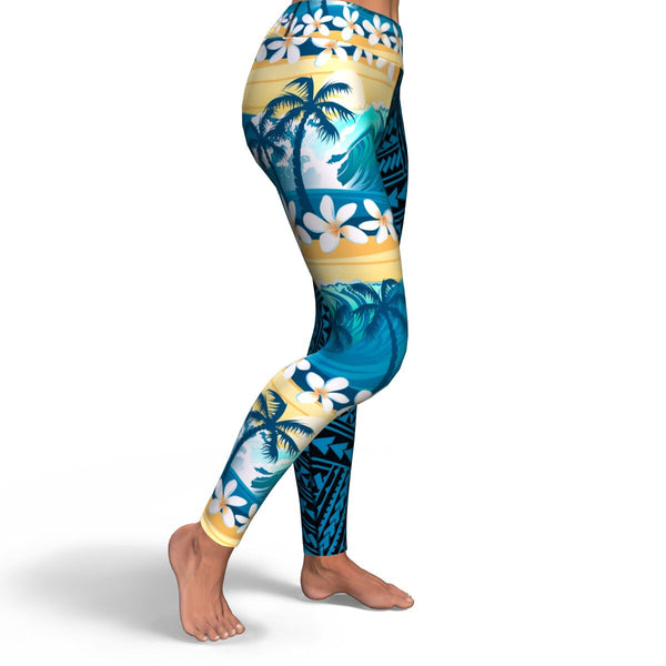 Polynesian Design 00267 High Waist Leggings-Yoga Leggings - AOP-Atikapu