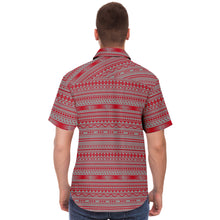 Polynesian Pattern Collar Shirt Atikapu 00296-Short Sleeve Button Down Shirt - AOP-Atikapu