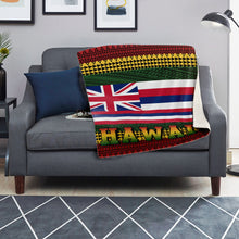 Hawaiian Flag Blanket - Hawaiian Design Microfleece Blanket-Premium Microfleece Blanket - AOP-Atikapu