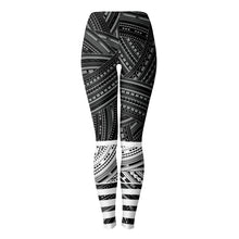 Polynesian Design Leggings Atikapu Grey-Leggings - AOP-Atikapu