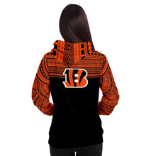 Polynesian Design Pullover Hoodie - Cincinnati Bengals-Fashion Hoodie - AOP-Atikapu