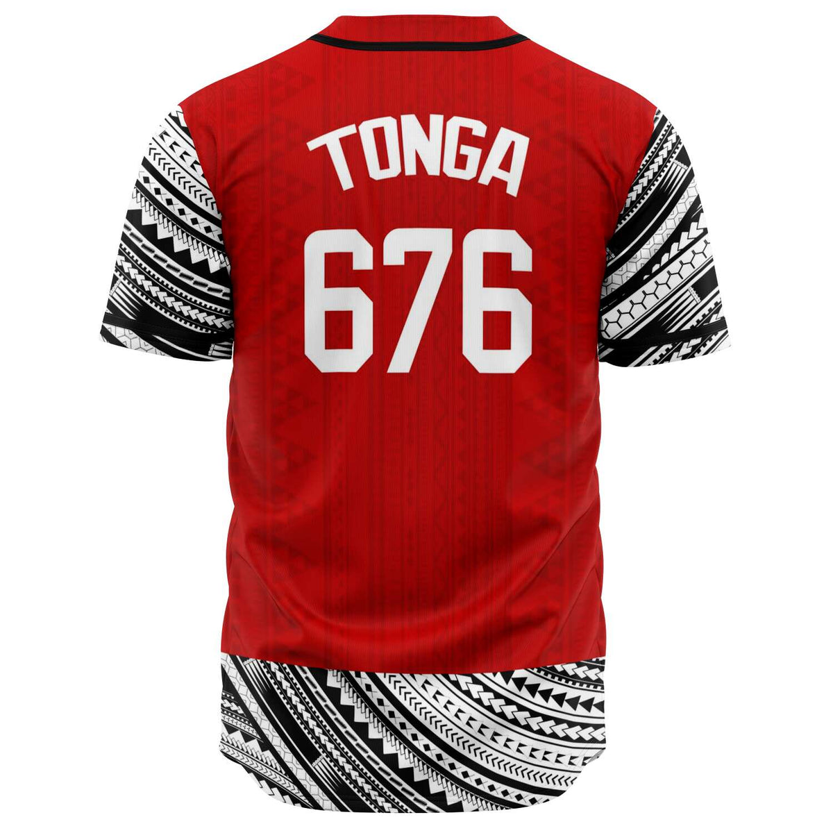 Sila Tonga Baseball Jerseys Red/Black