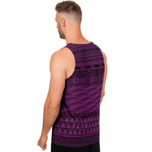 Polynesian design Purple Style Tanktop-Unisex Tank Top - AOP-Atikapu