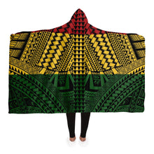 Polynesian Design Hooded Blanket Reggae Color-Hooded Blanket - AOP-Atikapu