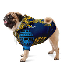 Los Angeles Chargers Dog Hoodies-Athletic Dog Zip-Up Hoodie - AOP-Atikapu