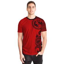 Sila Tonga Hoodies Red Black-T-shirt-Atikapu