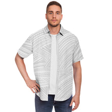 Polynesian Design Collar Shirt Atikapu 00290-Short Sleeve Button Down Shirt - AOP-Atikapu
