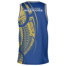 Golden State Warriors Basketball Polynesian Design Jerseys1