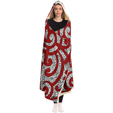 Maori Koru Design Hooded Blanket-Hooded Blanket - AOP-Atikapu