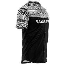 Vaka Papa Shirt - Black-Baseball Jersey - AOP-Atikapu