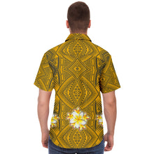 Polynesian Pattern Collar Shirt Atikapu 00294-Short Sleeve Button Down Shirt - AOP-Atikapu