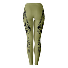 Maori Design Leggings Camo Green-Leggings - AOP-Atikapu