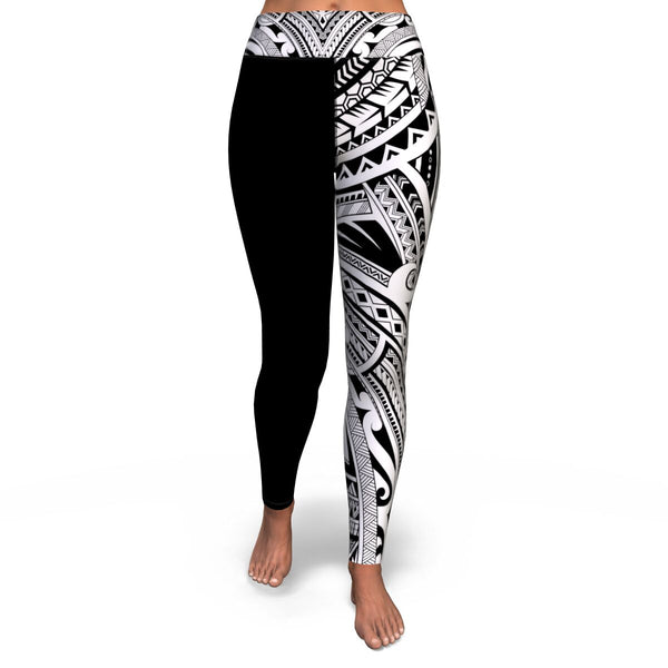 Polynesian Design 00266 High Waist Leggings-Yoga Leggings - AOP-Atikapu