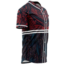 Polynesian Leaves Baseball Jersey-Baseball Jersey-Atikapu