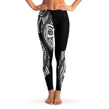 Mix Polynesian Design Leggings 1-Leggings - AOP-Atikapu