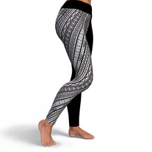 High Waist Leggings Polynesian Design 00112-Yoga Leggings - AOP-Atikapu