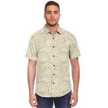 Polynesian Design Collar Shirt Atikapu 00286-Short Sleeve Button Down Shirt - AOP-Atikapu