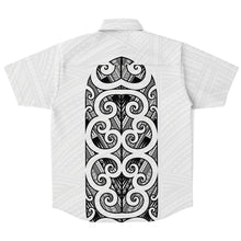 Polynesian Design Collar Shirt Atikapu 00295-Short Sleeve Button Down Shirt - AOP-Atikapu
