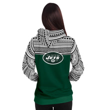 Polynesian Design Pullover Hoodie - New York Jets-Fashion Hoodie - AOP-Atikapu