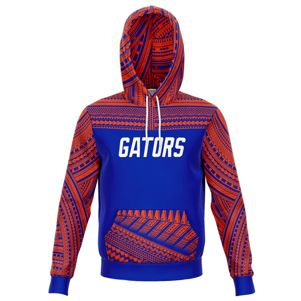 Polynesian Design Pullover Hoodie - Florida Gators-Fashion Hoodie - AOP-Atikapu