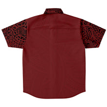 Polynesian Design Collar Shirt - Atikapu 00308-Short Sleeve Button Down Shirt - AOP-Atikapu