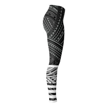 Polynesian Design Leggings Atikapu Grey-Leggings - AOP-Atikapu