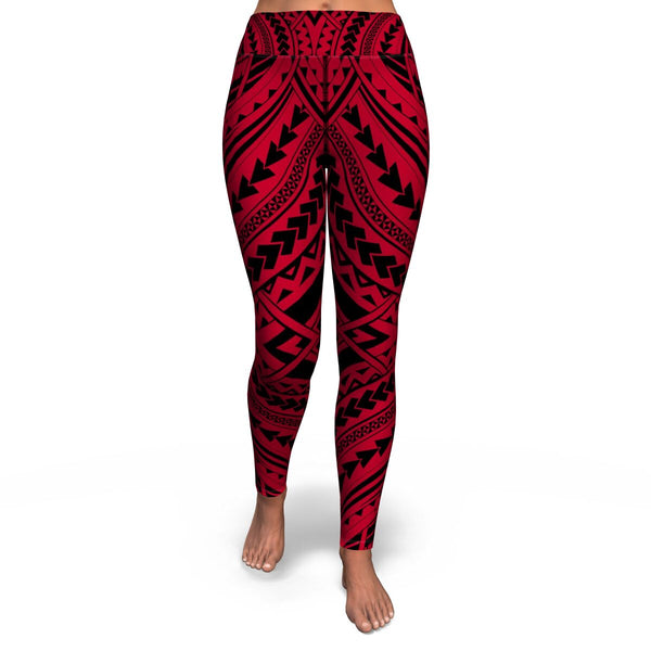 Polynesian Design 00254 High Waist Leggings-Yoga Leggings - AOP-Atikapu