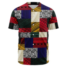 Polynesian Design Retro Patchwork Shirt - Atikapu 00247-Baseball Jersey - AOP-Atikapu