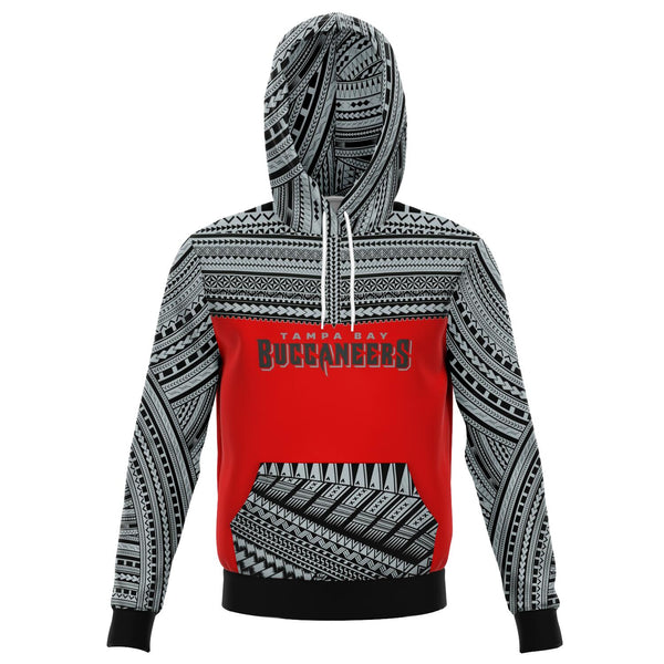Polynesian Design Pullover Hoodie - Tampa Bay Buccaneers-Fashion Hoodie - AOP-Atikapu