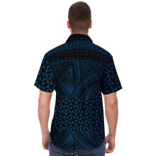 Polynesian Pattern Collar Shirt Atikapu 00293-Short Sleeve Button Down Shirt - AOP-Atikapu