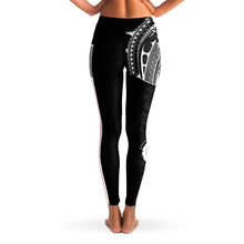 Polynesian Design Mesh Pocket Leggings 2-Mesh Pocket Legging - AOP-Atikapu