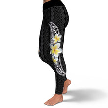 Matala'i Kalosipani High Waist Leggings-Yoga Leggings - AOP-Atikapu