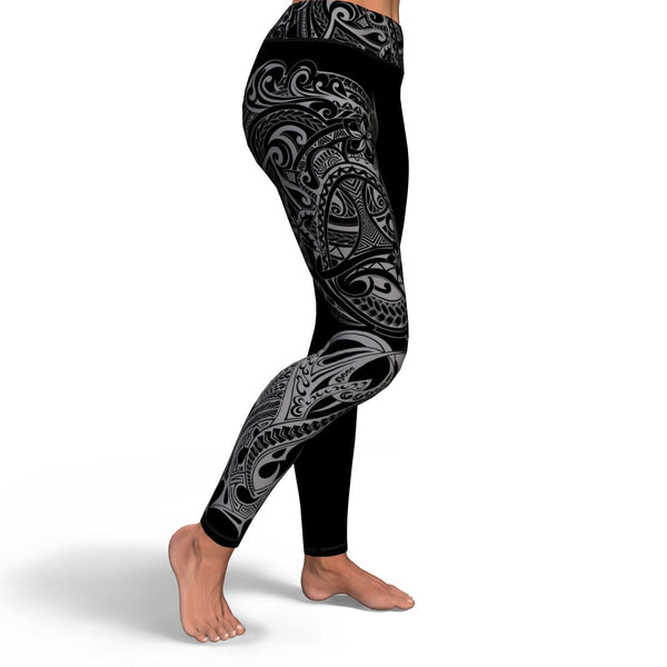 Polynesian Design 00257 High Waist Leggings-Yoga Leggings - AOP-Atikapu