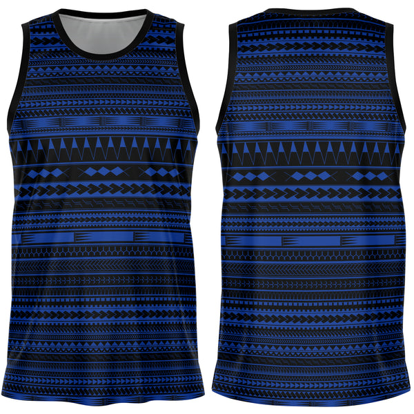 Polynesian Design Basketball Jersey