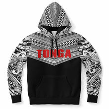 Tonga Hoodies - Tongan Design Pullover Hoodies Black