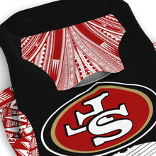 San Francisco 49ers Dog Hoodies-Athletic Dog Zip-Up Hoodie - AOP-Atikapu