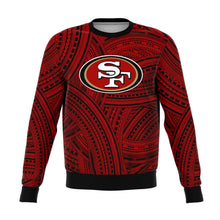San Francisco 49ers Sweatshirts - Polynesian Design Sweatshirts-Fashion Sweatshirt - AOP-Atikapu