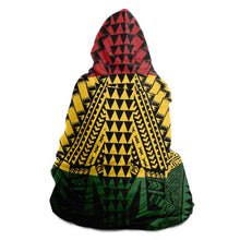 Polynesian Design Hooded Blanket Reggae Color-Hooded Blanket - AOP-Atikapu