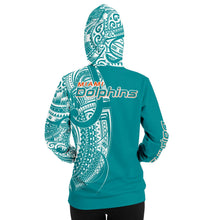 Miami Dolphins Hoodies - Polynesian Design Dolphins Hoodies-Fashion Hoodie - AOP-Atikapu