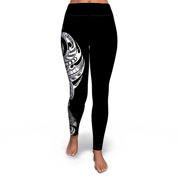 Polynesian Design 8 High Waist Leggings-Yoga Leggings - AOP-Atikapu