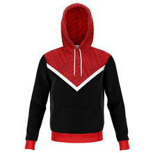 Polynesian Design Hoodies Red/Black - Atikapu 00318-Fashion Hoodie - AOP-Atikapu