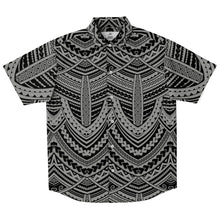 Polynesian Design Collar Shirt Atikapu 00292-Short Sleeve Button Down Shirt - AOP-Atikapu