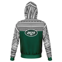 Polynesian Design Pullover Hoodie - New York Jets-Fashion Hoodie - AOP-Atikapu