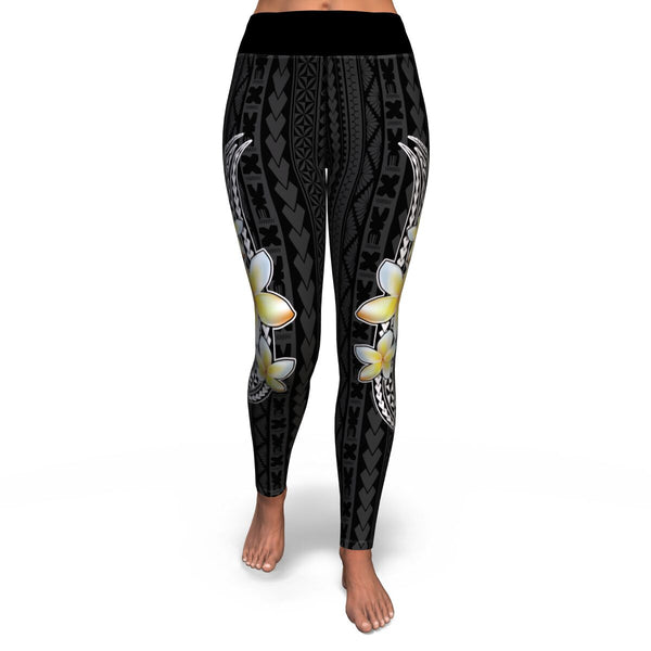 Matala'i Kalosipani High Waist Leggings-Yoga Leggings - AOP-Atikapu