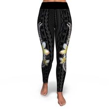 Matala'i Kalosipani High Waist Leggings-Yoga Leggings - AOP-Atikapu